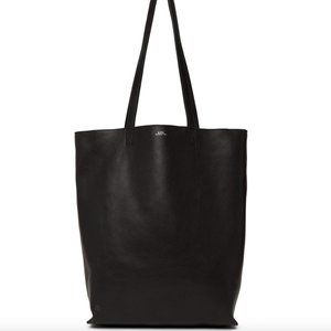 A.P.C. Large Leather Maiko Tote - Black